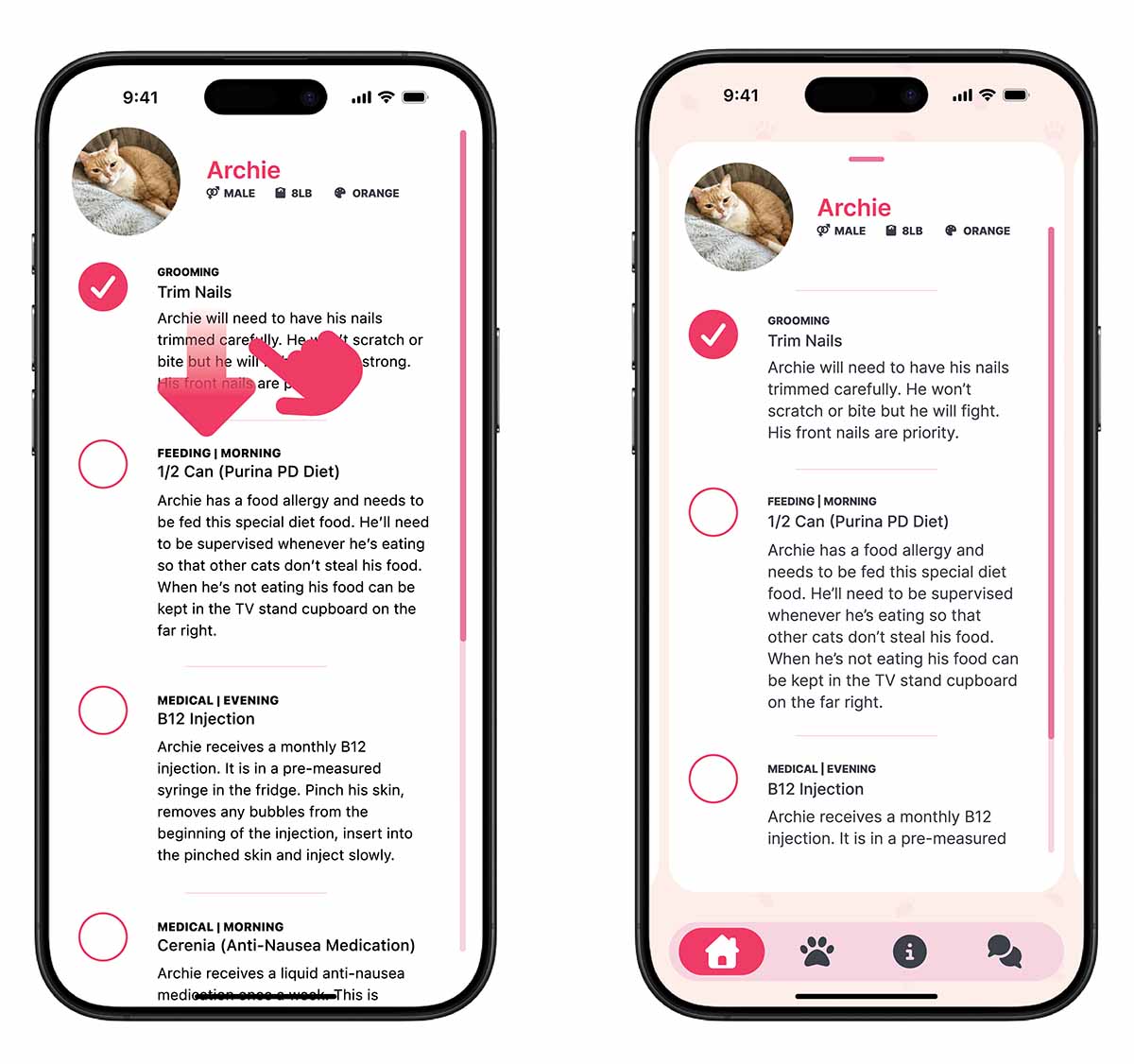 Card and Expanded Card views next to each other.