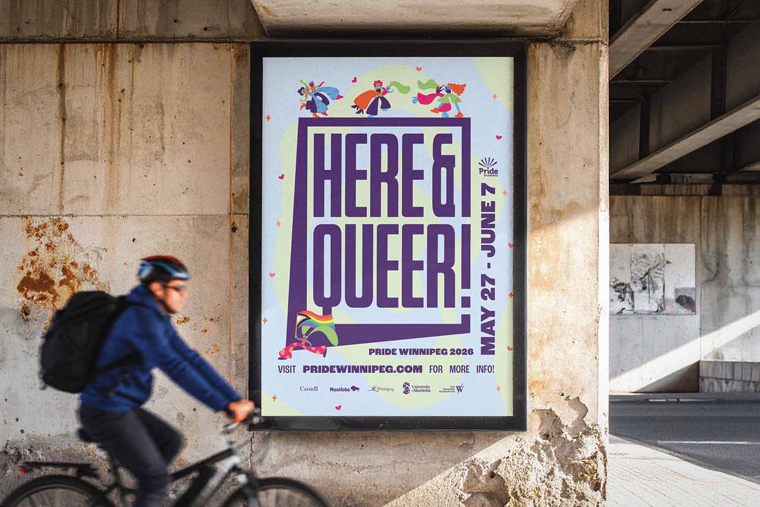 Mockup of street poster ad