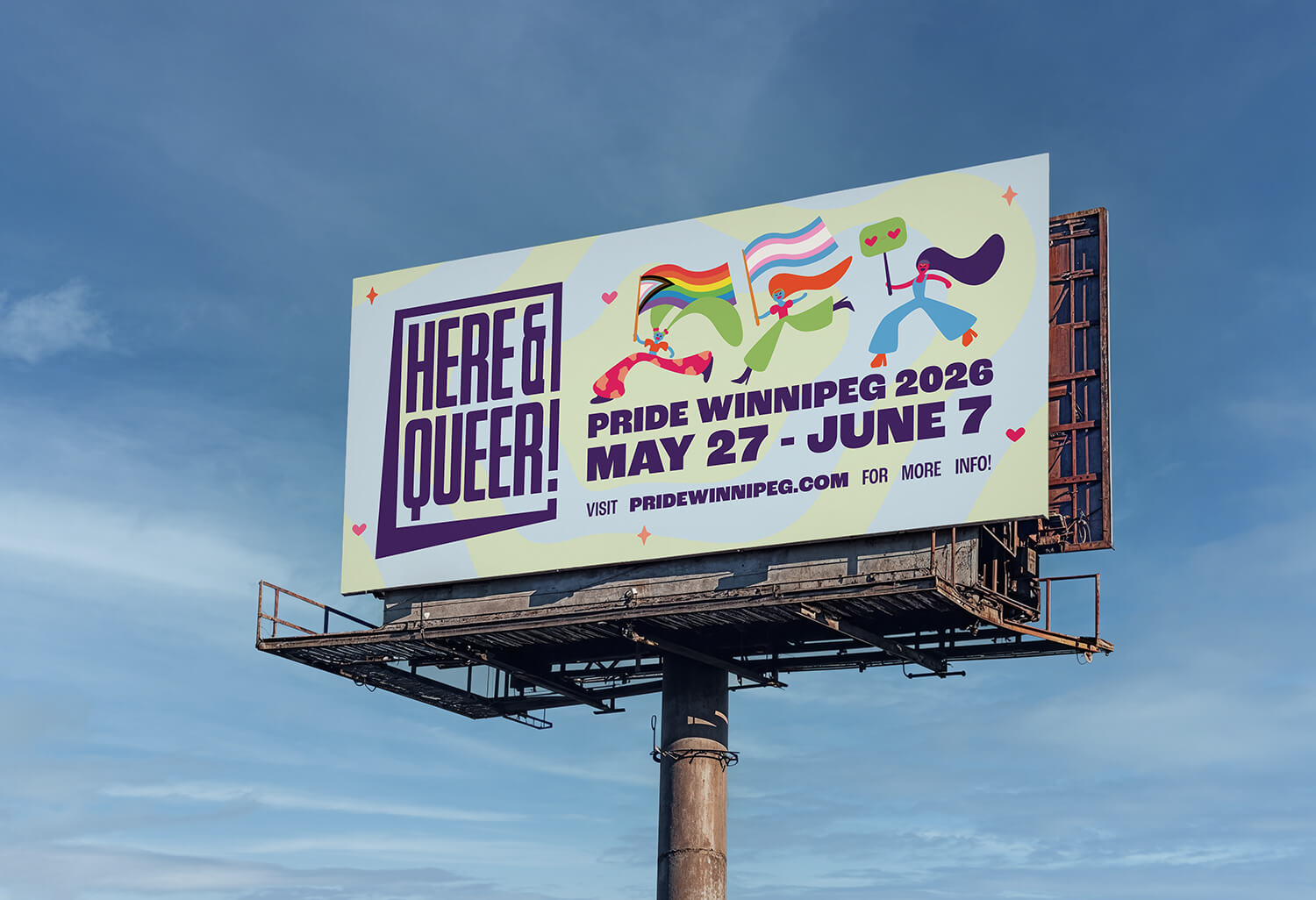 Here & Queer billboard