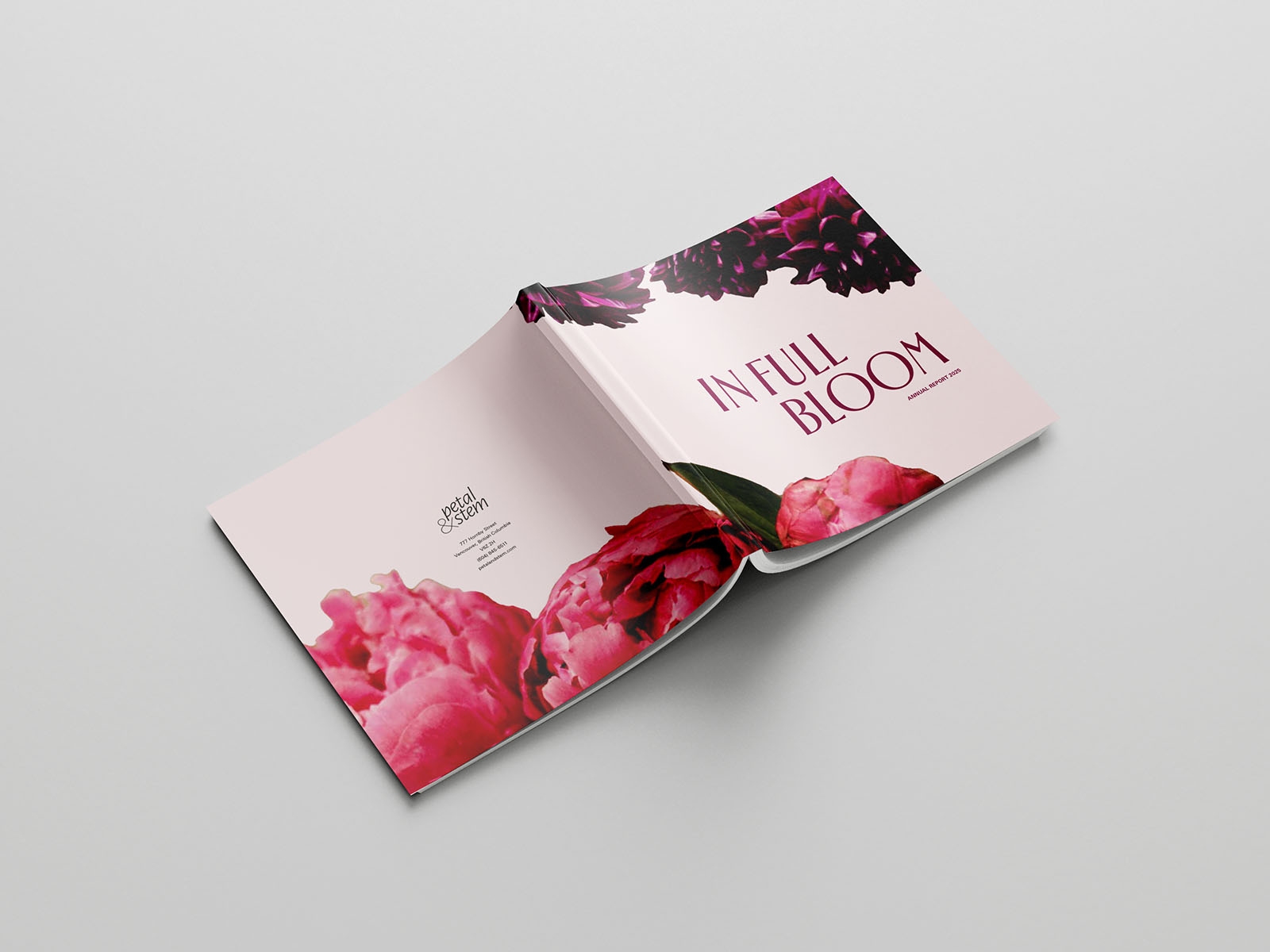 Both covers of annual report